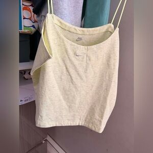 Nike Soft Yellow Athletic Tank